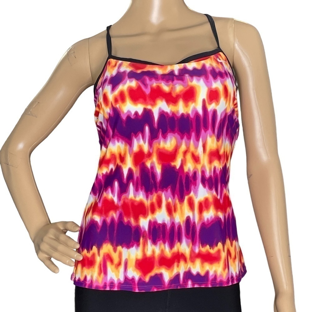 Nike multicolor racerback tank top NWT size 8